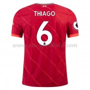 Fodboldtrøjer Premier League Liverpool 2021-22 Thiago Alcântara 6 Hjemmetrøje..